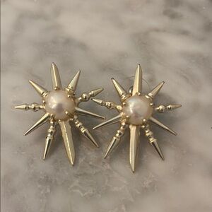 Kendra Scott Gold Starburst Earrings